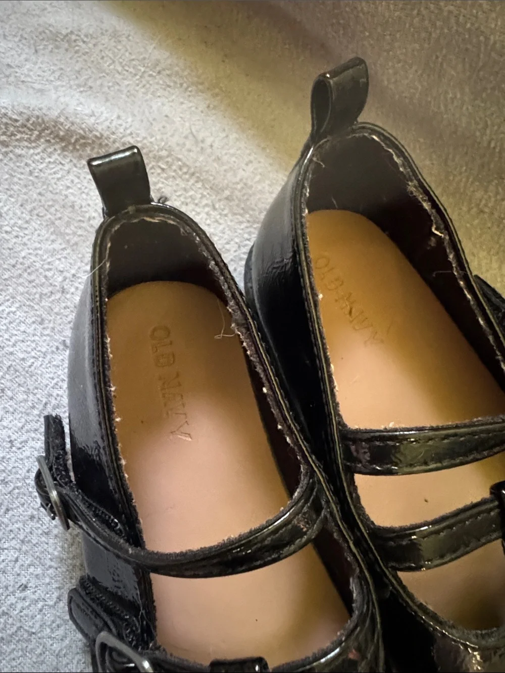 Old Navy Girls' Black Patent T-Strap Mary Janes